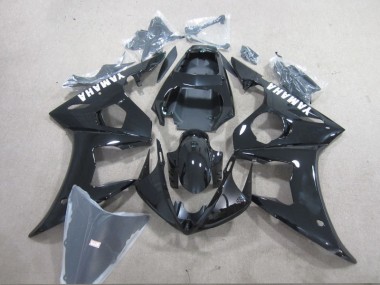 R6 03-05 Motorrad Verkleidungen - Schwarz Weiß Aufkleber