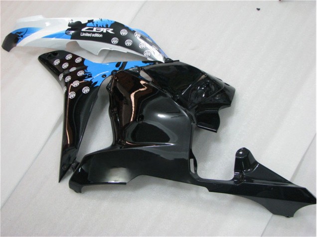 CBR 600 RR 09-12 Motorrad Verkleidungen - Schwarz Weiß Blau CBR 600 RR 09-12 Motorrad Verkleidungen - Schwarz Weiß Blau