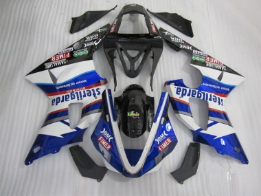 R1 00-01 Motorrad Verkleidungen - Schwarz Weiß Blau SantUnder