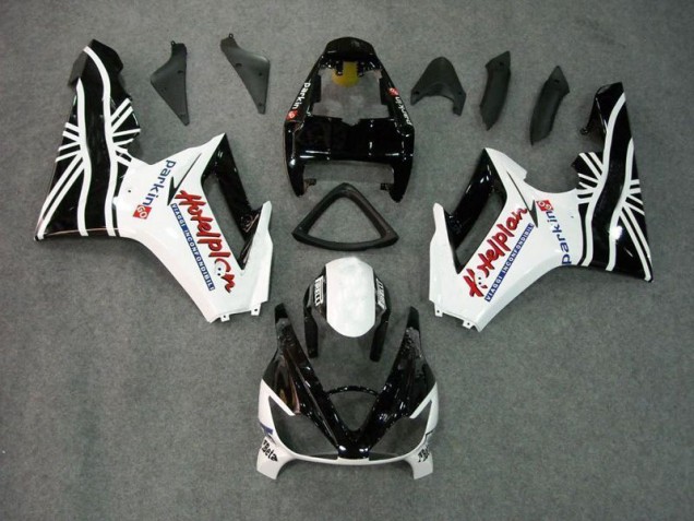 Daytona 675 Triple 06-08 Motorrad Verkleidungen - Schwarz Weiß Daytona 675 Triple 06-08 Motorrad Verkleidungen - Schwarz Weiß