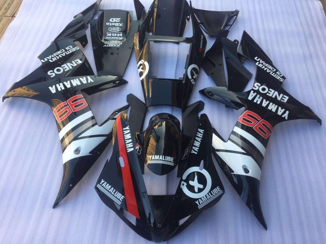 R1 02-03 Motorrad Verkleidung - Schwarz Weiß R1 02-03 Motorrad Verkleidung - Schwarz Weiß