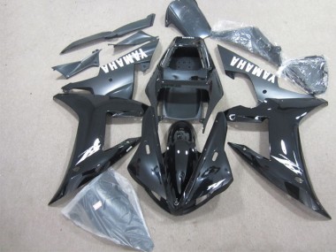 R1 02-03 Motorrad Vollverkleidung - Schwarz Weiß