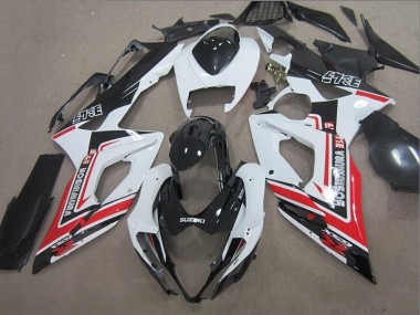 GSXR 1000 K5 05-06 Motorrad Verkleidungen - Schwarz Weiß Rot