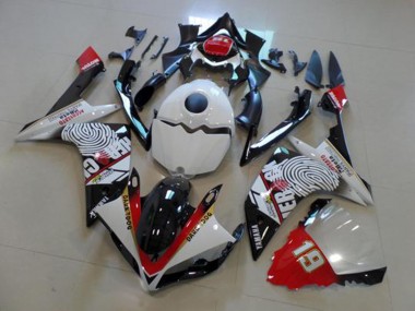 R1 07-08 Motorrad Verkleidungen - Schwarz Weiß Rot