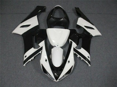 ZX6R 05-06 Motorrad Verkleidung - Schwarz Weiß