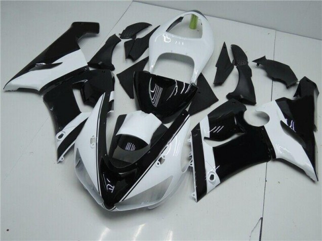 ZX6R 05-06 Motorrad Verkleidungen - Schwarz Weiß