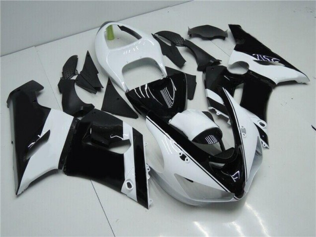 ZX6R 05-06 Motorrad Verkleidungen - Schwarz Weiß