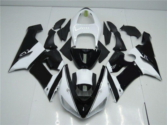 ZX6R 05-06 Motorrad Verkleidungen - Schwarz Weiß