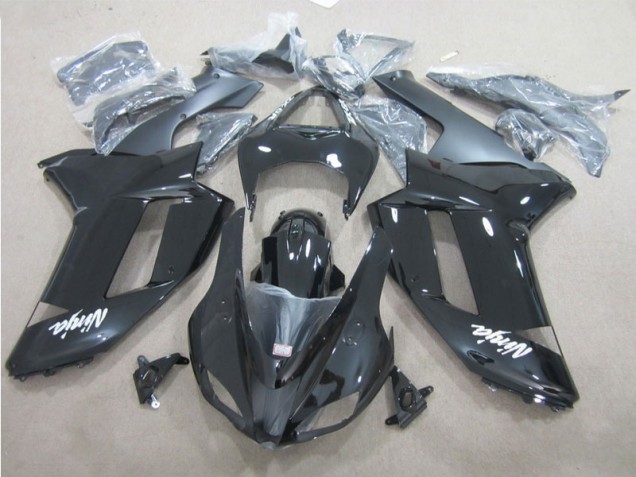ZX6R 07-08 Motorrad Verkleidungen - Schwarz Weiß ZX6R 07-08 Motorrad Verkleidungen - Schwarz Weiß