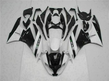 ZX6R 09-12 Motorrad Verkleidungen - Schwarz Weiß