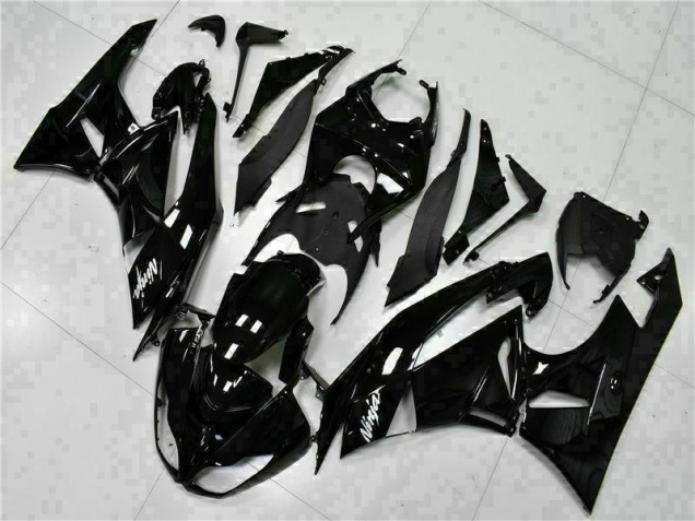 ZX6R 09-12 Motorrad Verkleidungen - Schwarz Weißer Ninja ZX6R 09-12 Motorrad Verkleidungen - Schwarz Weißer Ninja