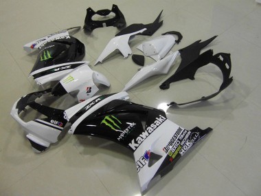 ZX 250R 08-12 Motorrad Verkleidung - Schwarz Weißes Monster