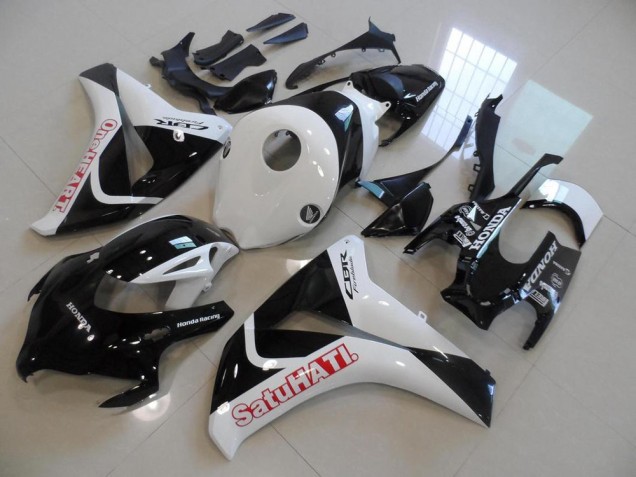 CBR 1000 RR 08-11 Motorrad Verkleidungen - Schwarz Weißes Satuhati CBR 1000 RR 08-11 Motorrad Verkleidungen - Schwarz Weißes Satuhati