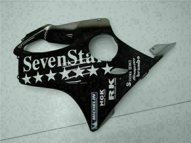 CBR 600 F4i 01-03 Motorrad Verkleidungen - Schwarz Weißes SevenStarss CBR 600 F4i 01-03 Motorrad Verkleidungen - Schwarz Weißes SevenStarss