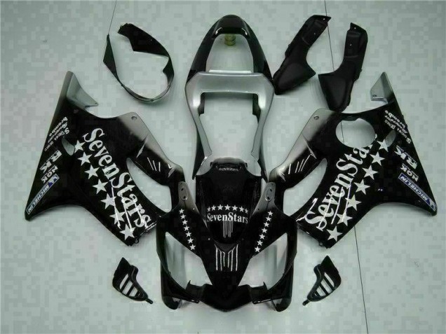 CBR 600 F4i 01-03 Motorrad Verkleidungen - Schwarz Weißes SevenStarss CBR 600 F4i 01-03 Motorrad Verkleidungen - Schwarz Weißes SevenStarss