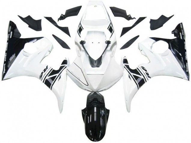 R6 03-05 Motorrad Verkleidungen - Schwarz Weißes Tribal R6 03-05 Motorrad Verkleidungen - Schwarz Weißes Tribal