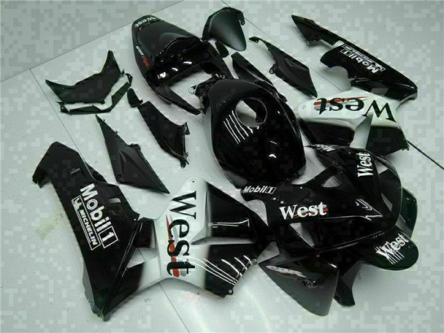 CBR 600 RR 05-06 Motorrad Verkleidungen - Schwarz West CBR 600 RR 05-06 Motorrad Verkleidungen - Schwarz West
