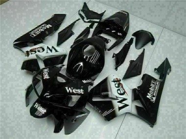 CBR 600 RR 05-06 Motorrad Verkleidungen - Schwarz West