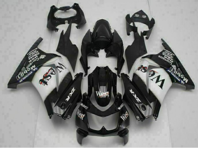 EX250 08-12 Motorrad Verkleidungen - Schwarz West EX250 08-12 Motorrad Verkleidungen - Schwarz West
