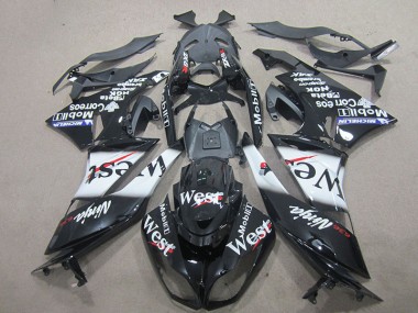 ZX6R 09-12 Motorrad Verkleidungen - Schwarz West