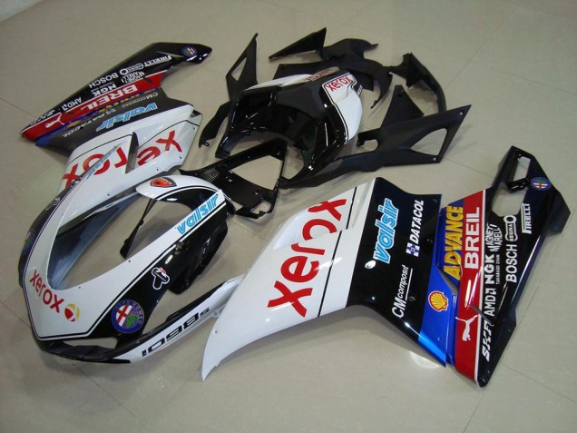 Ducati 848 1098 1198 07-14 Motorrad Verkleidungen - Schwarz Xerox Ducati 848 1098 1198 07-14 Motorrad Verkleidungen - Schwarz Xerox
