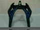 ZX6R 00-02 Motorrad Verkleidungen - Schwarz mit Blaur Flamme ZX6R 00-02 Motorrad Verkleidungen - Schwarz mit Blaur Flamme