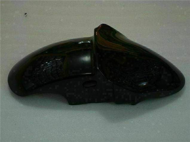 ZX6R 00-02 Motorrad Verkleidungen - Schwarz mit Blaur Flamme ZX6R 00-02 Motorrad Verkleidungen - Schwarz mit Blaur Flamme