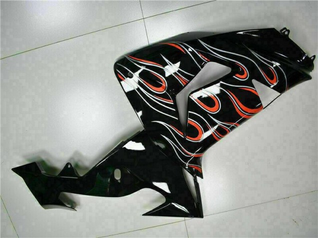 ZX10R 06-07 Motorrad Verkleidung - Schwarz rote Flamme ZX10R 06-07 Motorrad Verkleidung - Schwarz rote Flamme