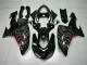 ZX10R 06-07 Motorrad Verkleidung - Schwarz rote Flamme ZX10R 06-07 Motorrad Verkleidung - Schwarz rote Flamme