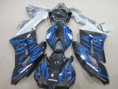 CBR 1000 RR 04-05 Motorrad Verkleidungen - Schwarze Blau Flamme