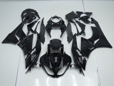 ZX6R 09-12 Motorrad Verkleidungen - Schwarzer OEM Stil