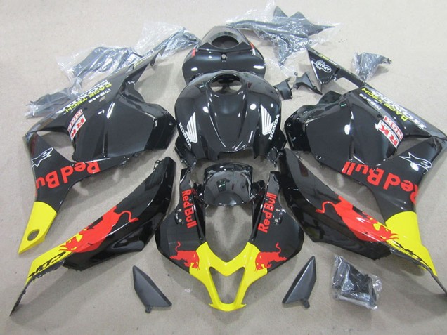 CBR 600 RR 09-12 Motorrad Verkleidung - Schwarzer Rot Bull CBR 600 RR 09-12 Motorrad Verkleidung - Schwarzer Rot Bull