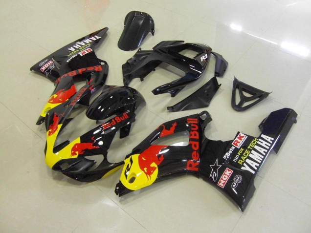 R1 00-01 Motorrad Verkleidungen - Schwarzer Rot Bull R1 00-01 Motorrad Verkleidungen - Schwarzer Rot Bull