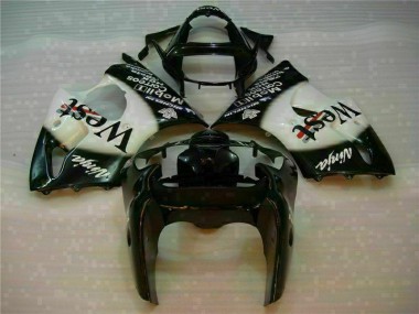 ZX6R 00-02 Motorrad Verkleidungen - Schwarzer West Ninja