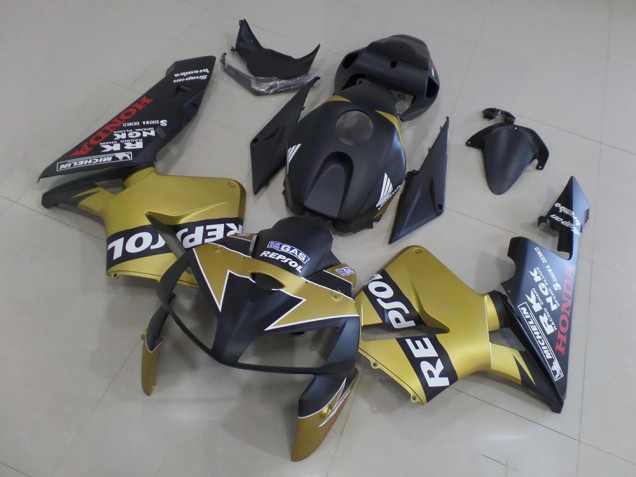 CBR 600 RR 05-06 Motorrad Verkleidungen - Schwarzgold Repsol CBR 600 RR 05-06 Motorrad Verkleidungen - Schwarzgold Repsol