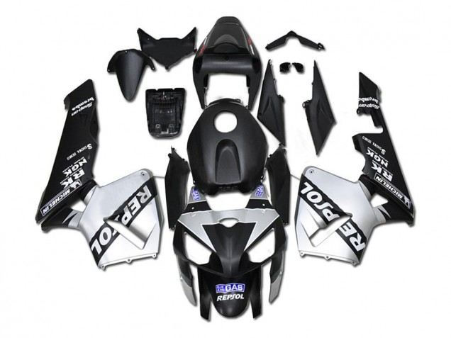 CBR 600 RR 05-06 Motorrad Verkleidungen - Silber Repsol Schwarz CBR 600 RR 05-06 Motorrad Verkleidungen - Silber Repsol Schwarz