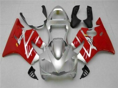 CBR 600 F4i 01-03 Motorrad Verkleidungen - Silber Rot