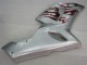 ZX6R 05-06 Motorrad Verkleidungen - Silber Rot Flammen ZX6R 05-06 Motorrad Verkleidungen - Silber Rot Flammen