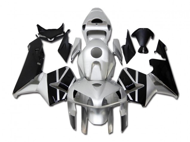 CBR 600 RR 05-06 Motorrad Verkleidungen - Silber Schwarz CBR 600 RR 05-06 Motorrad Verkleidungen - Silber Schwarz