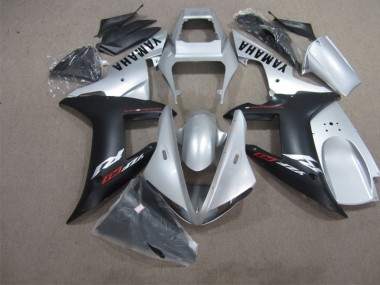 R1 04-06 Motorrad Verkleidungen - Silber Schwarz