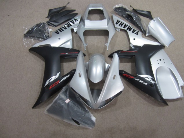 R1 04-06 Motorrad Verkleidungen - Silber Schwarz R1 04-06 Motorrad Verkleidungen - Silber Schwarz