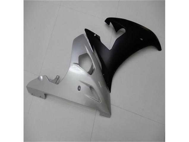 R6 03-05 Motorrad Verkleidungen - Silber Schwarz R6 03-05 Motorrad Verkleidungen - Silber Schwarz