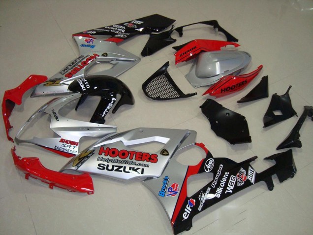 GSXR 1000 K5 05-06 Motorrad Verkleidungen - Silber Und Rot GSXR 1000 K5 05-06 Motorrad Verkleidungen - Silber Und Rot