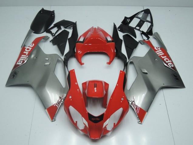 RSV 1000 03-06 Motorrad Verkleidungen - Silber Und Rot RSV 1000 03-06 Motorrad Verkleidungen - Silber Und Rot