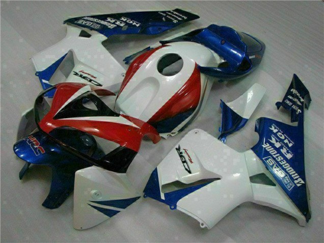 CBR 600 RR 05-06 Motorrad Verkleidung - Weiß Blau CBR 600 RR 05-06 Motorrad Verkleidung - Weiß Blau