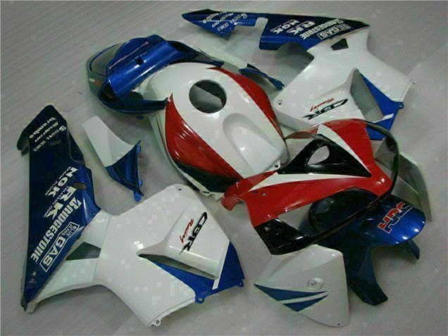 CBR 600 RR 05-06 Motorrad Verkleidung - Weiß Blau CBR 600 RR 05-06 Motorrad Verkleidung - Weiß Blau