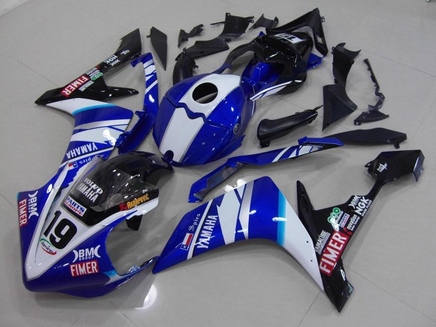 R1 07-08 Motorrad Verkleidungen - Weiß Blau R1 07-08 Motorrad Verkleidungen - Weiß Blau