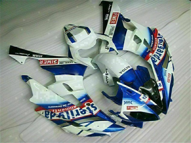 R6 06-07 Motorrad Verkleidungen - Weiß Blau R6 06-07 Motorrad Verkleidungen - Weiß Blau