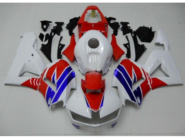 CBR 600 RR 13-21 Motorrad Verkleidungen - Weiß Blau Rot