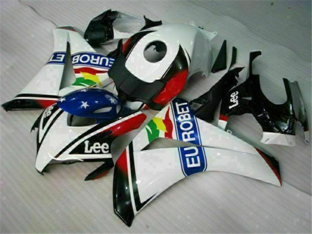 CBR 1000 RR 08-11 Motorrad Verkleidungen - Weiß Blau Rot Eurobet Lee CBR 1000 RR 08-11 Motorrad Verkleidungen - Weiß Blau Rot Eurobet Lee